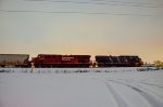 CP ES44AC & CEFX AC44CW Locomotives in the yard